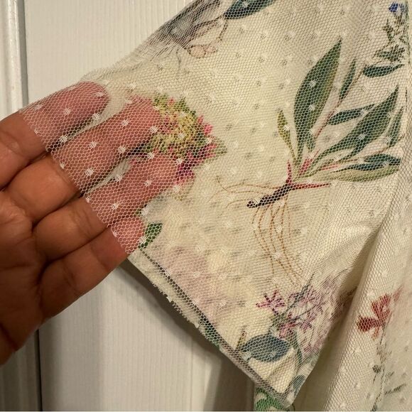 N°21 Numero Ventuno Womens Floral Print Blouse Sz 8-10 M Alessandro Dell’Acqua - Picture 4 of 10